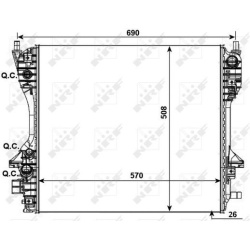 Aušinimo radiatorius
NRF 53012, NRF, 53012, a