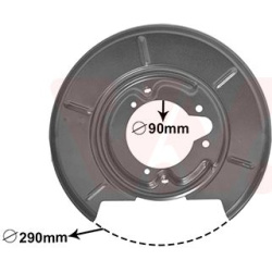 apsauginis skydas, stabdžių diskas
                                VAN WEZEL                                               