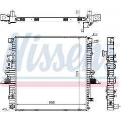 Aušinimo radiatorius
                                NISSENS                                                64320A, NISSENS,