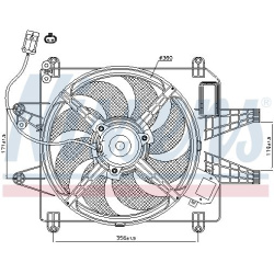 ventiliatorius, radiatoriaus
                                NISSENS                                                85167, NI