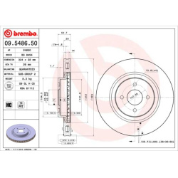 stabdžių diskas (1vnt) PRIME LINE
                                BREMBO                                                09.