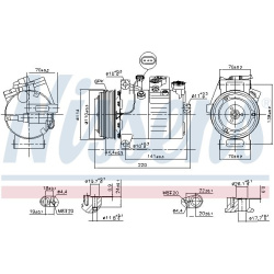 kompresorius, oro kondicionierius ** FIRST FIT **
                                NISSENS                                8901