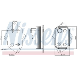 Aušintuvas tepalo
                                NISSENS                                                91103, NISSENS, 911