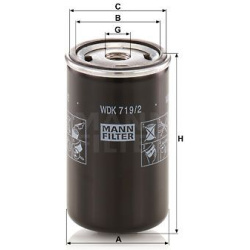 kuro filtras
MANN-FILTER WDK719/2, MANN-FILTER
