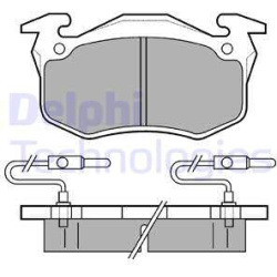 stabdžių trinkelių rinkinys, diskinis stabdys
                                DELPHI                                      
