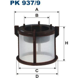 kuro filtras
                                FILTRON                                                PK937/9, Nenurodytas gami