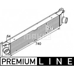 tarpinis suslėgto oro aušintuvas, kompresorius BEHR *** PREMIUM LINE ***
                                MAHLE             