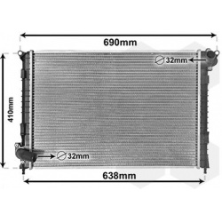 Aušinimo radiatorius
                                VAN WEZEL                                                06002314, VAN 
