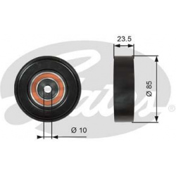 kreipiantysis skriemulys, V formos rumbuotas diržas DriveAlign™
                                GATES                     