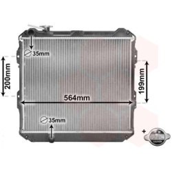 Aušinimo radiatorius
                                VAN WEZEL                                                58002088, VAN 