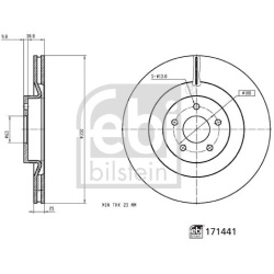 stabdžių diskas (1vnt)
                                FEBI BILSTEIN                                                171441,