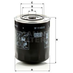 alyvos filtras
                                MANN-FILTER                                W1140/2, MANN-FILTER, W11402, auto 