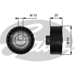 kreipiantysis skriemulys, V formos rumbuotas diržas DriveAlign™
                                GATES                     