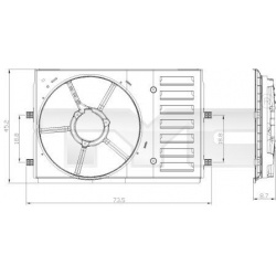 atrama, aušinimo ventiliatorius
                                TYC                                                837-0035-