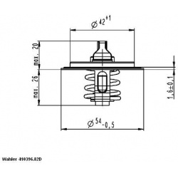 termostatas, aušinimo skystis
                                BorgWarner (Wahler)                                           