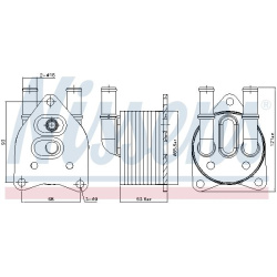 Aušintuvas tepalo
                                NISSENS                                                91123, NISSENS, 911