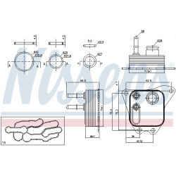 Aušintuvas tepalo
                                NISSENS                                91122, NISSENS, 91122, auto detalė