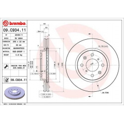stabdžių diskas (1vnt) PRIME LINE - UV Coated
                                BREMBO                                       