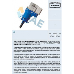 stabdžių žibinto jungiklis
                                FAE                                24849, Nenurodytas gamintoja