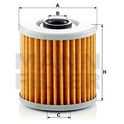 alyvos filtras
                                MANN-FILTER                                                MH66, MANN-FILTER, 