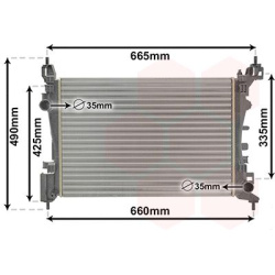 Aušinimo radiatorius
                                VAN WEZEL                                                37002574, VAN 