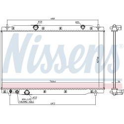 Aušinimo radiatorius
                                NISSENS                                                606699, NISSENS,