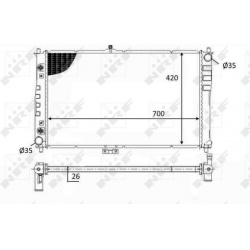 Aušinimo radiatorius
NRF 59019, NRF, 59019, a