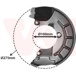 apsauginis skydas, stabdžių diskas
                                VAN WEZEL                                5829371, VAN WE