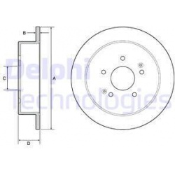 stabdžių diskas (1vnt)
                                DELPHI                                                BG4940C, Nenur