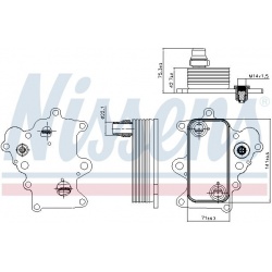 Aušintuvas tepalo
                                NISSENS                                90885, NISSENS, 90885, auto detalė