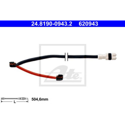 įspėjimo kontaktas, stabdžių trinkelių susidėvėjimas
                                ATE                              