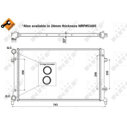 Aušinimo radiatorius
                                NRF                                                56153, NRF, 56153, a