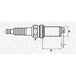 uždegimo žvakė
                                MAGNETI MARELLI                                062000777304, MAGNETI MARELL