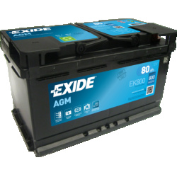 starterio akumuliatorius AGM
                                EXIDE                                                EK800, EXID