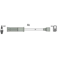 uždegimo laido komplektas Hueco
                                HÜCO                                                134516,