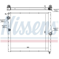 Aušinimo radiatorius
NISSENS 60826, NISSENS,