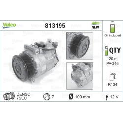 Kompresorius, oro kondicionierius VALEO CORE-FLEX
                                                813195, VALEO, 813195, auto