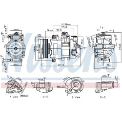 kompresorius, oro kondicionierius ** FIRST FIT **
NISSENS