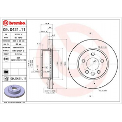 stabdžių diskas (1vnt) PRIME LINE - UV Coated
                                BREMBO                                       