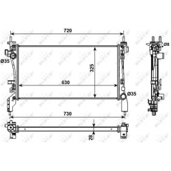 Aušinimo radiatorius
                                NRF                                                53982, NRF, 53982, a