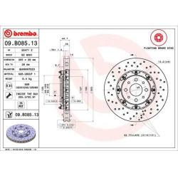 stabdžių diskas (1vnt) PRIME LINE - Floating
                                BREMBO                                        