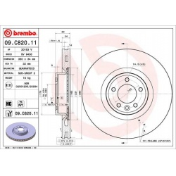 stabdžių diskas (1vnt) PRIME LINE - UV Coated
                                BREMBO                                       