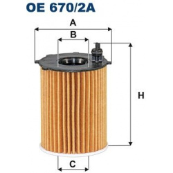 alyvos filtras
                                FILTRON                                OE670/2A, Nenurodytas gamintojas, OE670