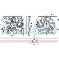 ventiliatorius, radiatoriaus
                                NISSENS                                85921, NISSENS, 85921, au