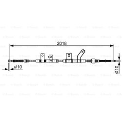 trosas, stovėjimo stabdys
                                BOSCH                                                1987482516, B