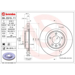 stabdžių diskas (1vnt) PRIME LINE - UV Coated
                                BREMBO                                       