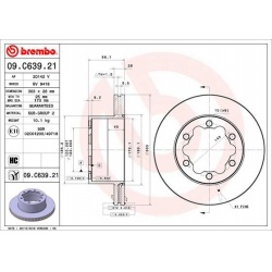 stabdžių diskas (1vnt) PRIME LINE - UV Coated
                                BREMBO                                       