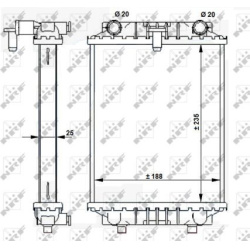 Aušinimo radiatorius
                                NRF                                                59183, NRF, 59183, a