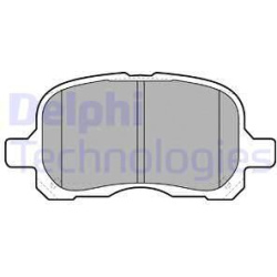 stabdžių trinkelių rinkinys, diskinis stabdys
                                DELPHI                                      