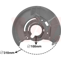 apsauginis skydas, stabdžių diskas
                                VAN WEZEL                                               